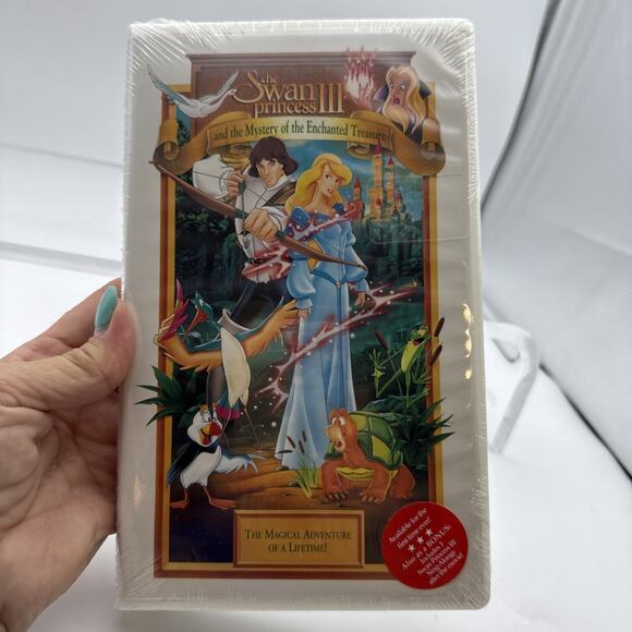 The Swan Princess- Mystery of the Enchanted Treasure- Sealed VHS 1998 Clam Shell - Picture 2 of 9